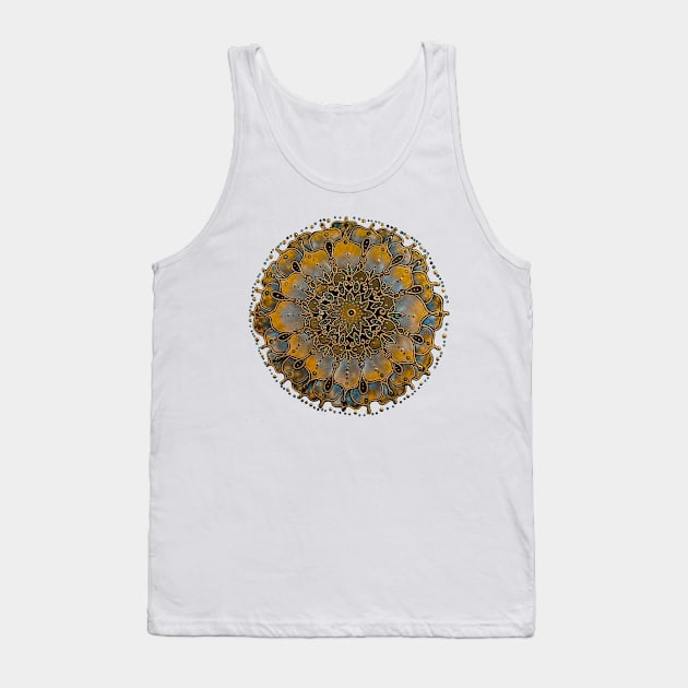 Cosmic Sunflower Starseed Tank Top by Julie Ann Stricklin